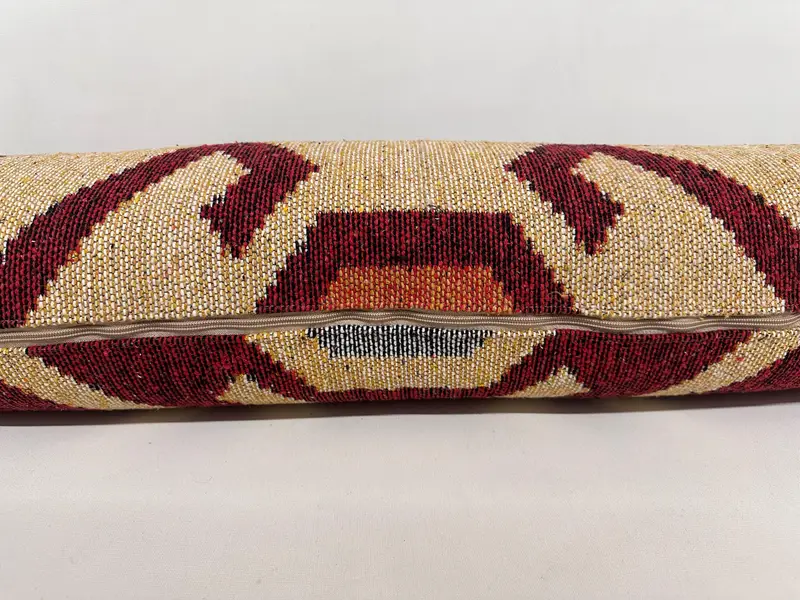 Kilim Pillow, Pillow Sham, Office Chair Pillow Sham, Nomadic Pillow Cover, 12x43 Beige Pillow Cover, Kilim Pillow Cover, Turkish Pillow - 5