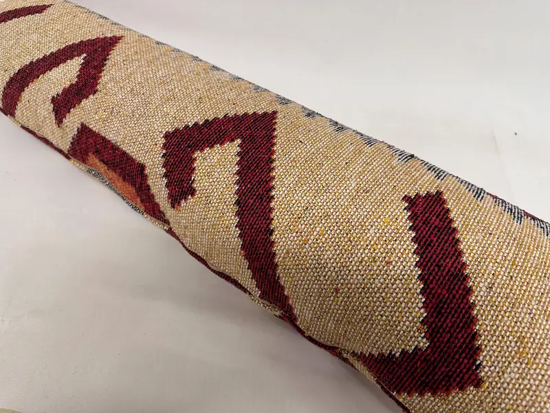 Kilim Pillow, Pillow Sham, Office Chair Pillow Sham, Nomadic Pillow Cover, 12x43 Beige Pillow Cover, Kilim Pillow Cover, Turkish Pillow - 6