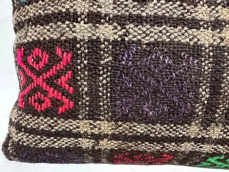 Muted Cushion Cover, Pillow for Sofa, Pillow for Couch, 12x36 Brown Pillow Sham, Pillow, Throw Kilim Pillow, Sofa Cushion, Wholesale Pillow Sham - 4