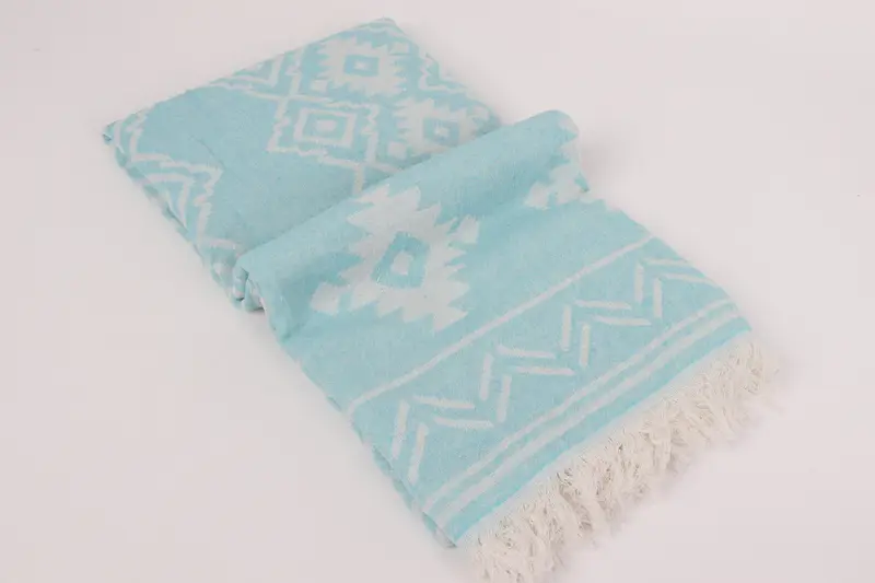 74x40 Cotton Geometric Towel, Bachelorette Party Gifts, Lightweight Turkish towel for beach, Bridesmaid Gift Towel, Turkish bath towel, Bride Gift - 7