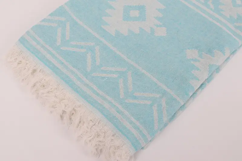 74x40 Cotton Geometric Towel, Bachelorette Party Gifts, Lightweight Turkish towel for beach, Bridesmaid Gift Towel, Turkish bath towel, Bride Gift - 8