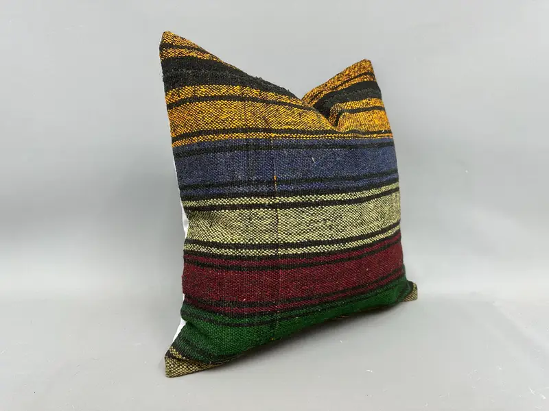 20x20 Red Pillow, Bed Cushion Cover, Pillow Case, Gift Pillow, Handmade Kilim Cushion, Patio Pillow Cover, Home Decor Pillow, Bolster Cushion Cover - 2