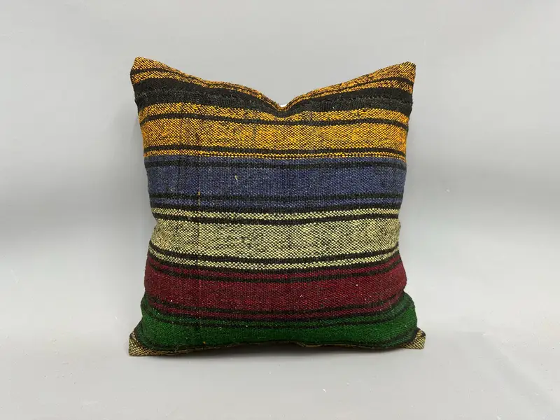 20x20 Red Pillow, Bed Cushion Cover, Pillow Case, Gift Pillow, Handmade Kilim Cushion, Patio Pillow Cover, Home Decor Pillow, Bolster Cushion Cover - 4