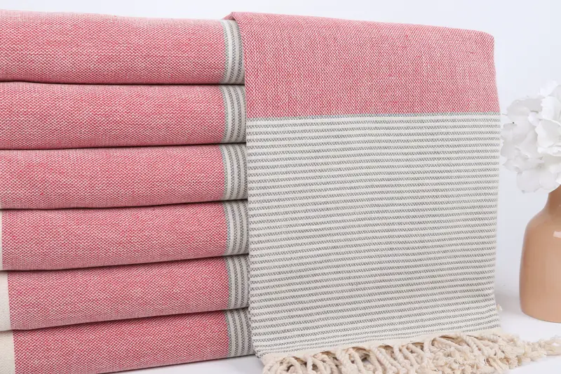 Personalized Towel Gift, Monogram Turkish Towel, Maid Of Honor Gift, Custom Wedding Gift, Beach Towel Gift, Travel Towel, 70x40 Cotton Striped Towel - 2