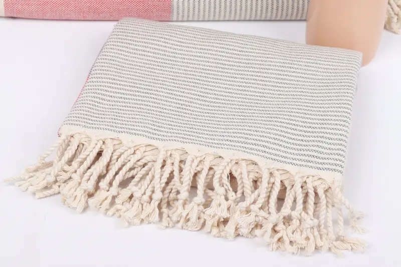Personalized Towel Gift, Monogram Turkish Towel, Maid Of Honor Gift, Custom Wedding Gift, Beach Towel Gift, Travel Towel, 70x40 Cotton Striped Towel - 5