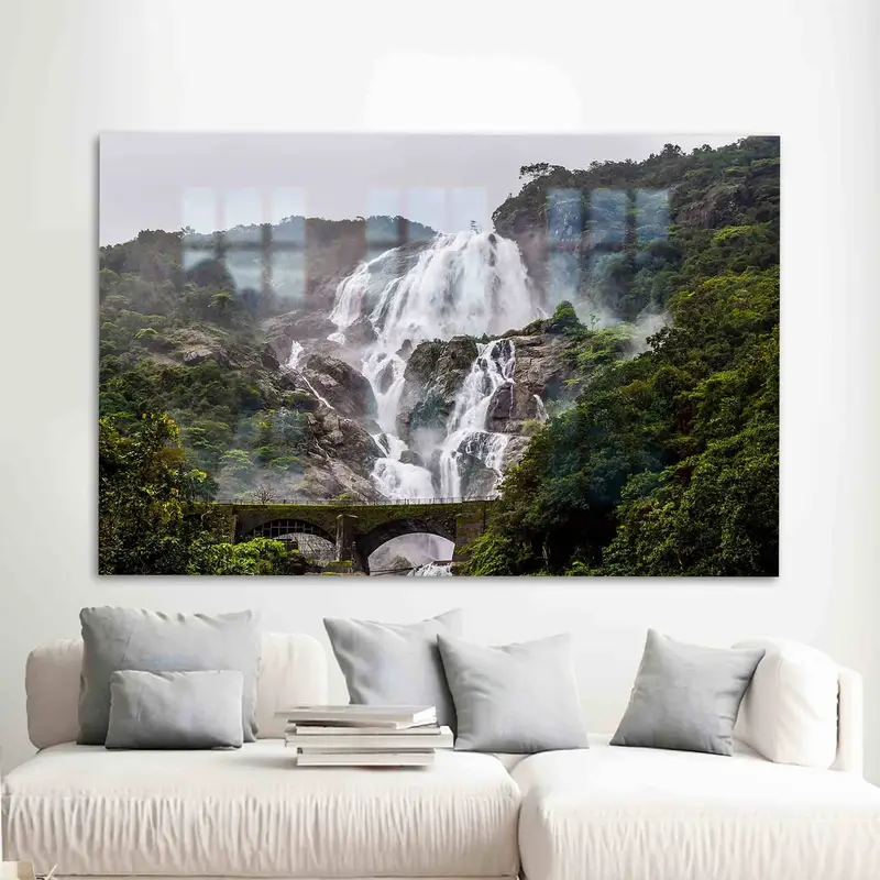 Vidrio impreso elegante: paisajes naturales para la vida moderna