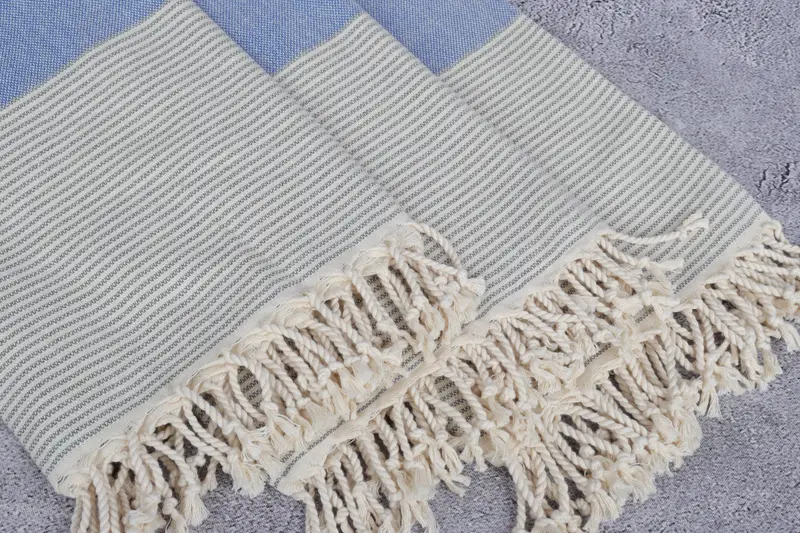 70x40 Cotton Striped Towel, Personalized Turkish Towel, Turkish bath towel, Custom Turkish Towel, Embroidered Towel, Valentines Day Gift Idea - 5