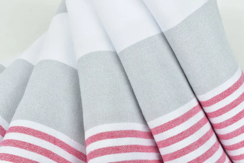 Personalized Turkish Towel, Best Beach Towel, Valentines Gift, Handwoven Turkish bath towel, 68x36 Cotton Striped Terry Towel, Sand-resistant towel - 5