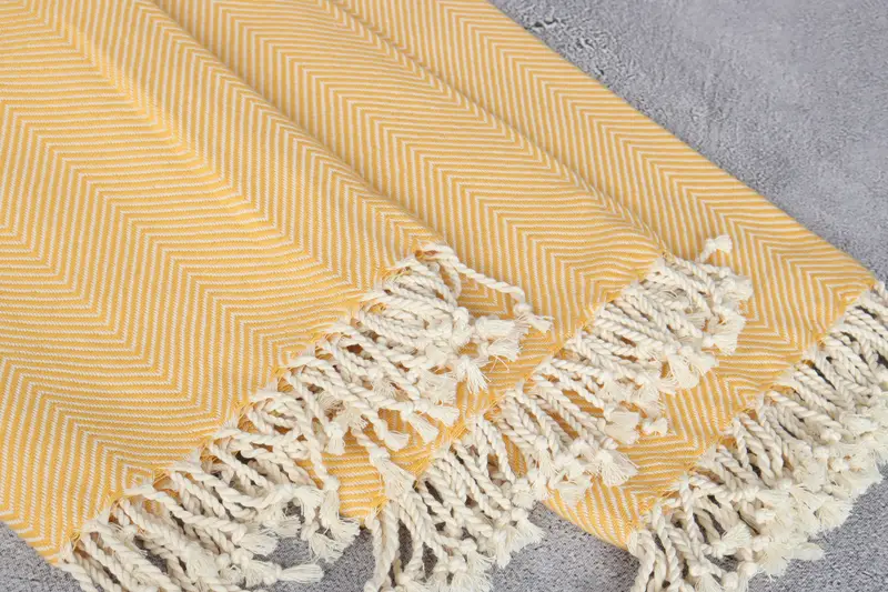 Handwoven Turkish bath towel, Gift Towel, Towel With Name, Bachelorette Party Gift, 70x40 Cotton Herringbone Towel, Turkish towel, Luxury towel - 5