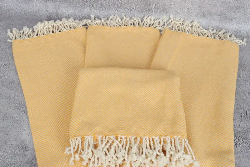 Handwoven Turkish bath towel, Gift Towel, Towel With Name, Bachelorette Party Gift, 70x40 Cotton Herringbone Towel, Turkish towel, Luxury towel - 4
