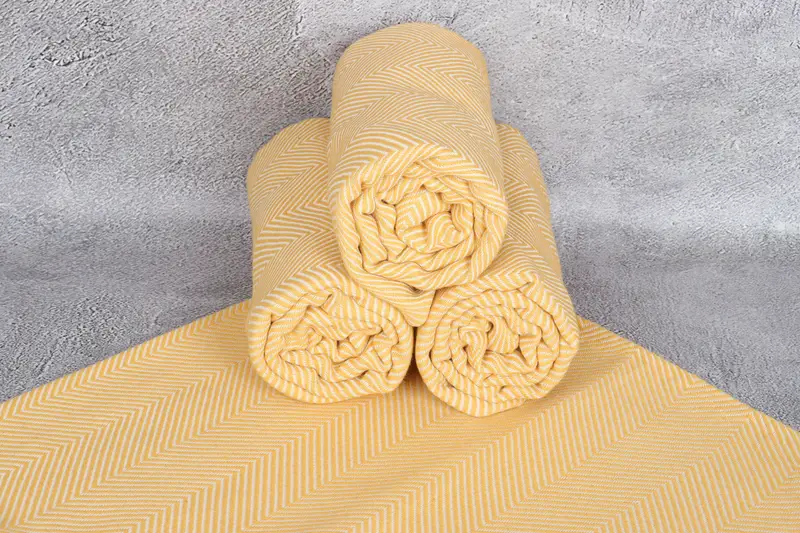 Handwoven Turkish bath towel, Gift Towel, Towel With Name, Bachelorette Party Gift, 70x40 Cotton Herringbone Towel, Turkish towel, Luxury towel - 7