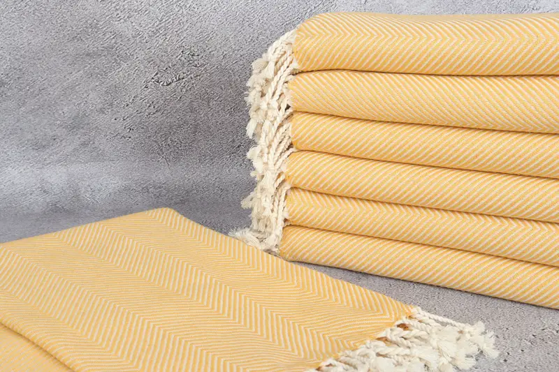 Handwoven Turkish bath towel, Gift Towel, Towel With Name, Bachelorette Party Gift, 70x40 Cotton Herringbone Towel, Turkish towel, Luxury towel - 2
