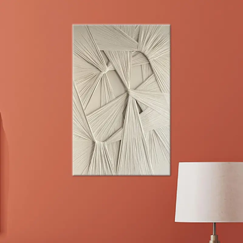 トレンディな抽象キャンバス: 最小限のアートで空間をレベルアップ