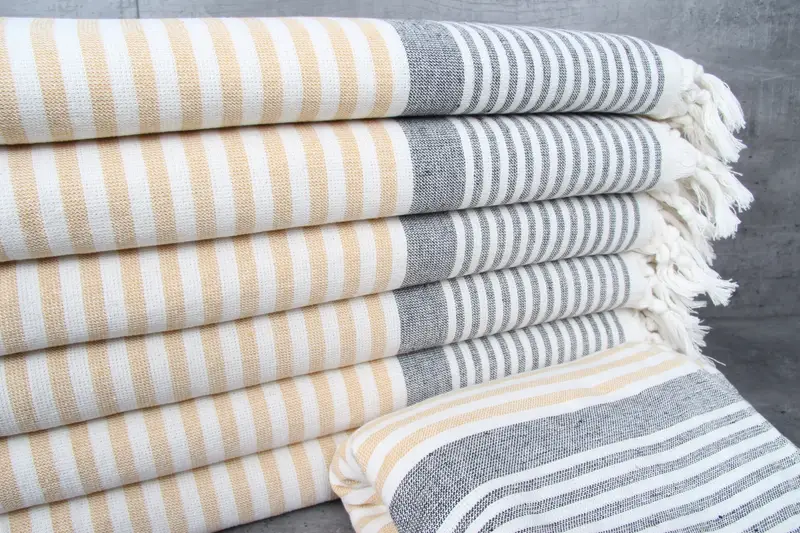 Custom Beach Towel, Sand-free towel, 68x40 Cotton Striped Terry Towel, Large Turkish Towel, Bachelorette Party Gifts, Gift For Best Friend - 2
