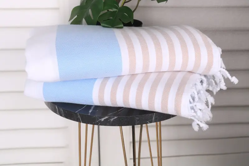 Turkish towel, Bachelorette Party Gifts Bridesmaids, Engagement Gift, 70x40 Cotton Striped Towel, Organic towel, Valentines Day Gift For Her - 3