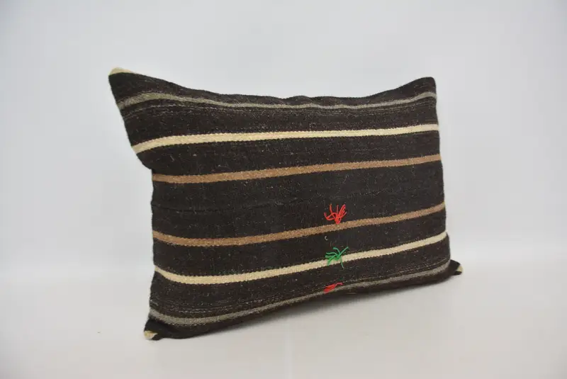 20x28 Brown Pillow, Retro Pillow Cover, Pillow Case, Turkish Corner Cushion, Kilim Cushion Sham, Aztec Cushion, Pillow for Sofa, Kilim Pillow - 3