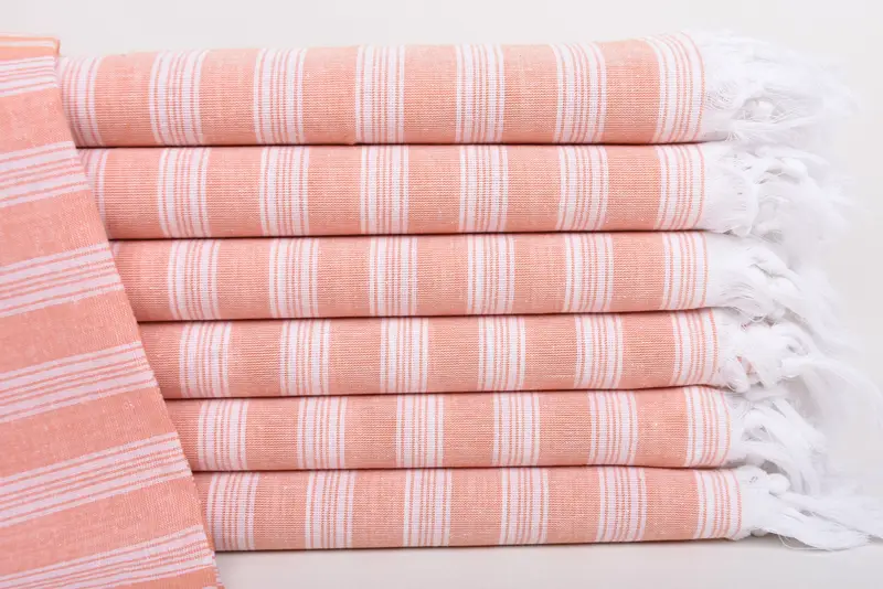 Peshtemal Towel, Wedding Hand Made Gift, Housewarming Gift, Bridesmaid Gift Towel, 70x40 Cotton Striped Towel, Bridesmaid Gifts Personalized