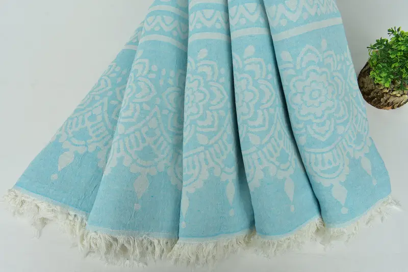 Customtuch, Angestellte Geschenke, übergroßes Strandtuch, Hauswarminggeschenk, bestes Strandtuch, Strandhandtuchgeschenk, 74x36 Baumwollblumenblumenhandtuch - 5