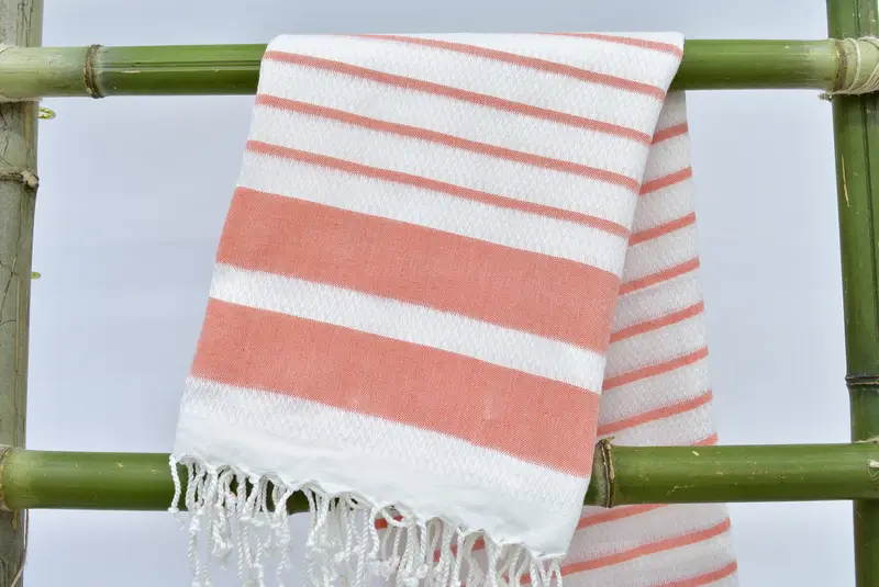 70x40 Cotton Striped Towel, Gift For Coworker, Beach Theme Wedding Gift, Turkish towel, Personalized Turkish Towel, Beach towel, Peshtemal Towel - 3