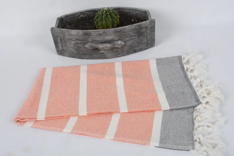 Turkish Hand Towel, 36x18 Cotton Striped Towel, Bathroom Towels, Monogrammed Hand Towel, Personalized Gift For Her, Valentine Day Gift For Her - 6