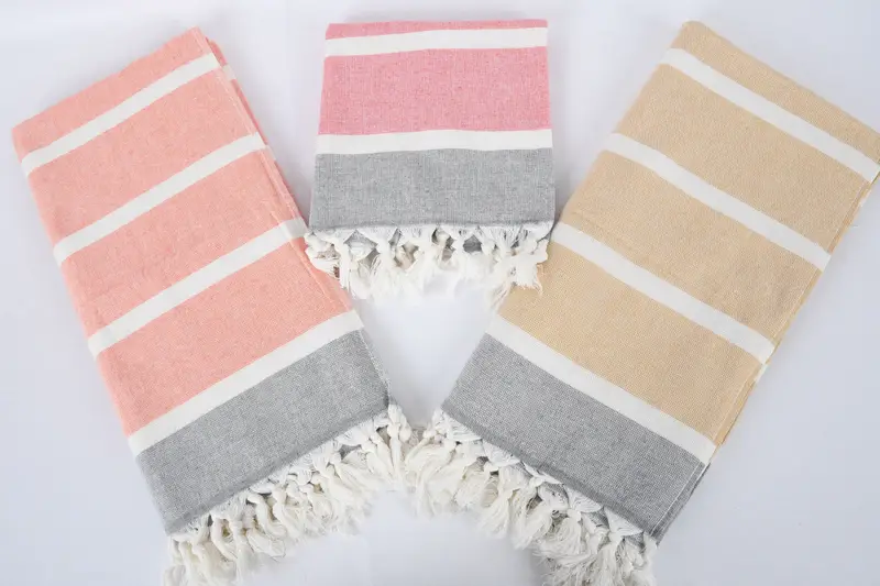 Turkish Hand Towel, 36x18 Cotton Striped Towel, Bathroom Towels, Monogrammed Hand Towel, Personalized Gift For Her, Valentine Day Gift For Her - 8