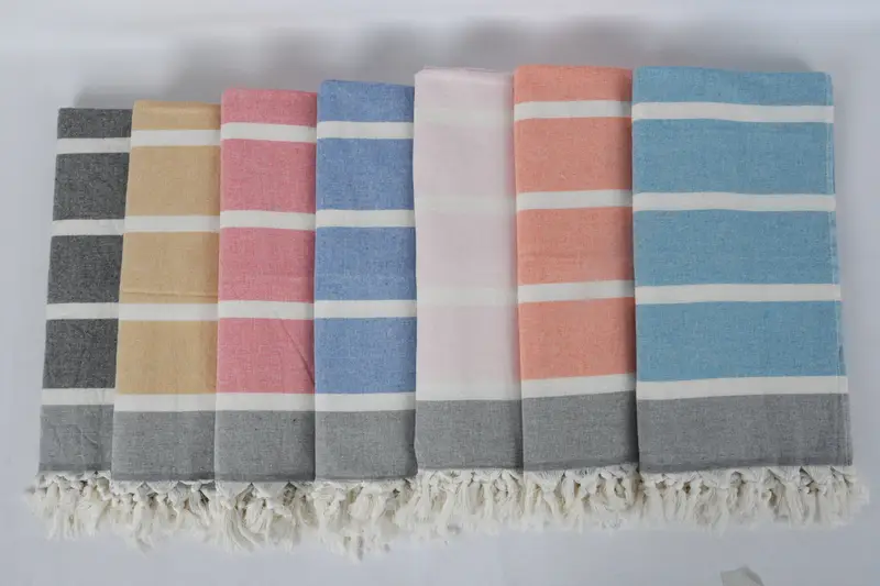 Turkish Hand Towel, 36x18 Cotton Striped Towel, Bathroom Towels, Monogrammed Hand Towel, Personalized Gift For Her, Valentine Day Gift For Her - 3