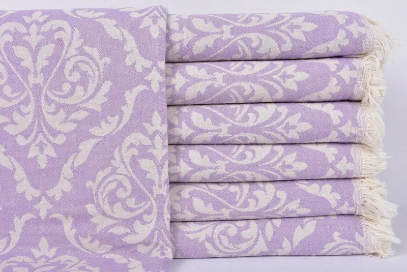 Monogram Towels, Turkish hand towel, Embroidered Beach Towel, Monogram Beach Towel, Organic towel, 68x36 Cotton Baroque Towel, Gift Boxes Towel - 1