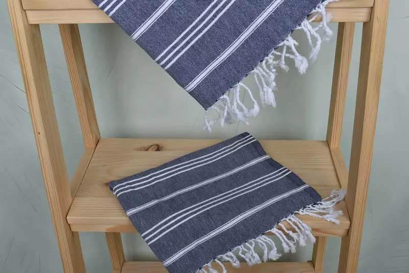 40x24 Cotton Striped Towel, Turkish Towel Hand Towel, Custom Hand Towel, Monogram Kitchen Towel, Valentine Day Gift For Her, Gift Boxes Tea Towels - 5