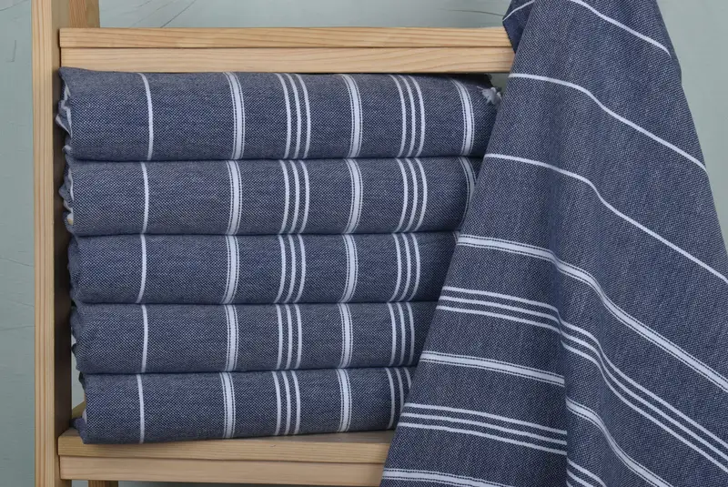 40x24 Cotton Striped Towel, Turkish Towel Hand Towel, Custom Hand Towel, Monogram Kitchen Towel, Valentine Day Gift For Her, Gift Boxes Tea Towels - 2