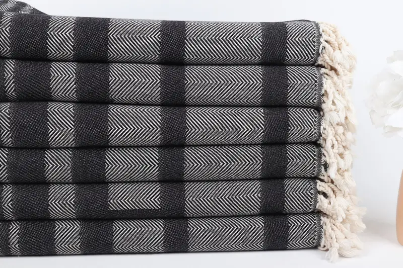 Handmade Turkish hammam towel, 68x38 Cotton Chevron Towel, Gift For Her, Gifts For Him, Christmas Gift, Oversized Beach Towel, Turkish Towel USA - 3