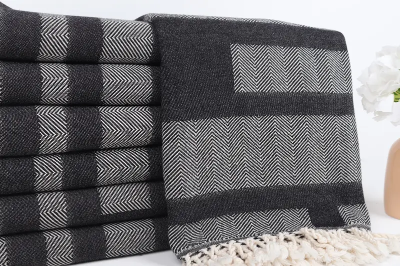 Handmade Turkish hammam towel, 68x38 Cotton Chevron Towel, Gift For Her, Gifts For Him, Christmas Gift, Oversized Beach Towel, Turkish Towel USA - 2