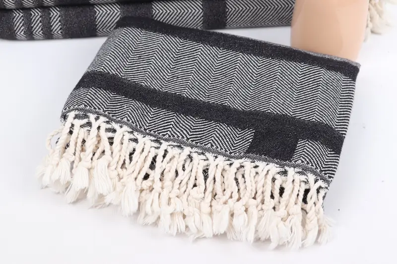 Handmade Turkish hammam towel, 68x38 Cotton Chevron Towel, Gift For Her, Gifts For Him, Christmas Gift, Oversized Beach Towel, Turkish Towel USA - 5