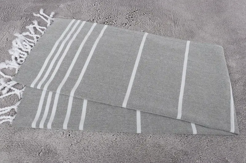 Decorative Towel, Monogrammed Hand Towel, Holiday Towel, Custom Hand Towel, Turkish Hand Towel, Welcome Wedding Gift, 38x18 Cotton Striped Towel - 6