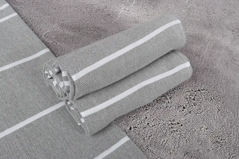 Decorative Towel, Monogrammed Hand Towel, Holiday Towel, Custom Hand Towel, Turkish Hand Towel, Welcome Wedding Gift, 38x18 Cotton Striped Towel - 7