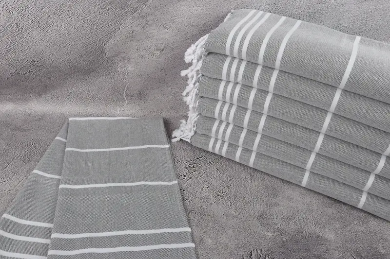 Decorative Towel, Monogrammed Hand Towel, Holiday Towel, Custom Hand Towel, Turkish Hand Towel, Welcome Wedding Gift, 38x18 Cotton Striped Towel - 2