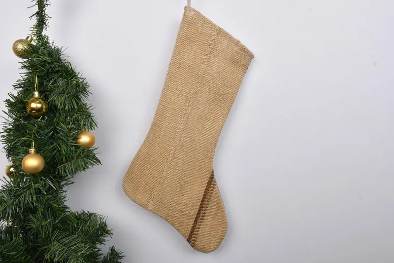 Patrón de adornos navideños, calcetín familiar personalizado de 7 pulgadas de ancho