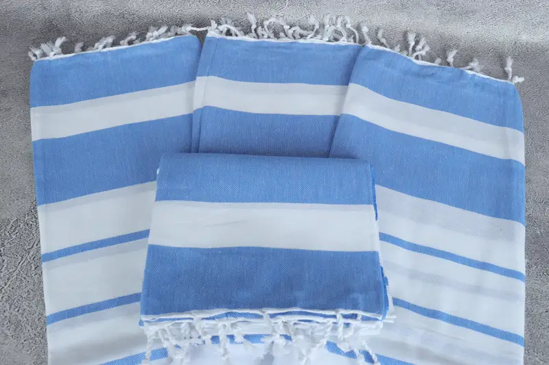 Monogrammed Beach Towel, Personalized Beach Towel, 70x40 Cotton Striped Towel, Personalized Towel Gift, Turkish hand towel, House Warming Gift - 4