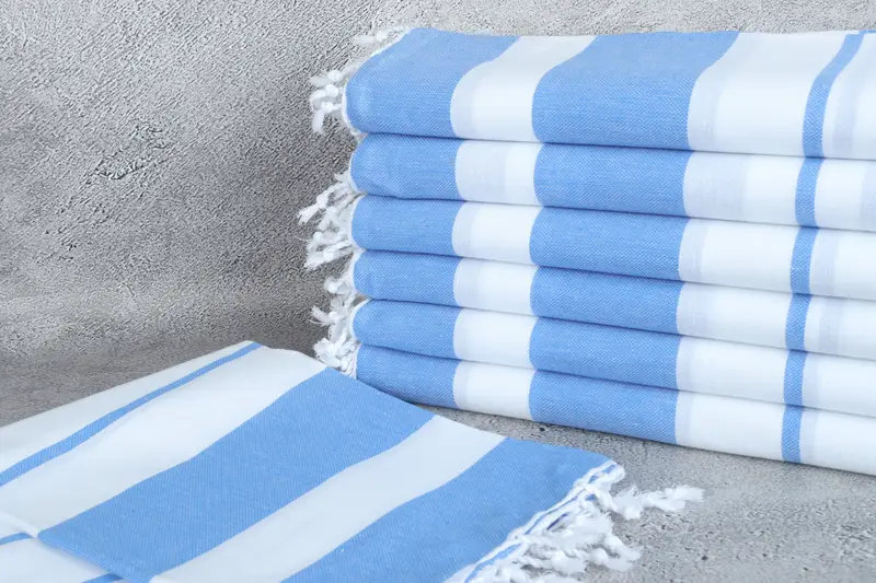 Monogrammed Beach Towel, Personalized Beach Towel, 70x40 Cotton Striped Towel, Personalized Towel Gift, Turkish hand towel, House Warming Gift - 2