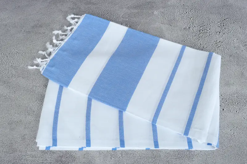 Monogrammed Beach Towel, Personalized Beach Towel, 70x40 Cotton Striped Towel, Personalized Towel Gift, Turkish hand towel, House Warming Gift - 6