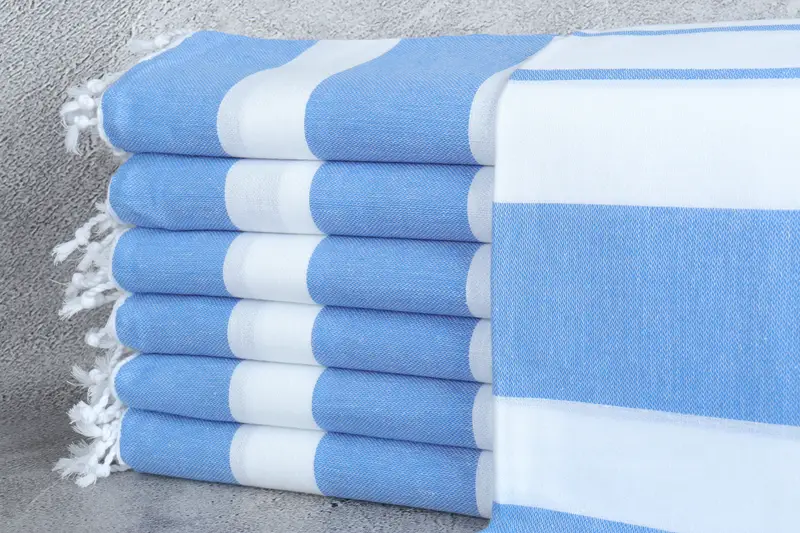 Monogrammed Beach Towel, Personalized Beach Towel, 70x40 Cotton Striped Towel, Personalized Towel Gift, Turkish hand towel, House Warming Gift - 1
