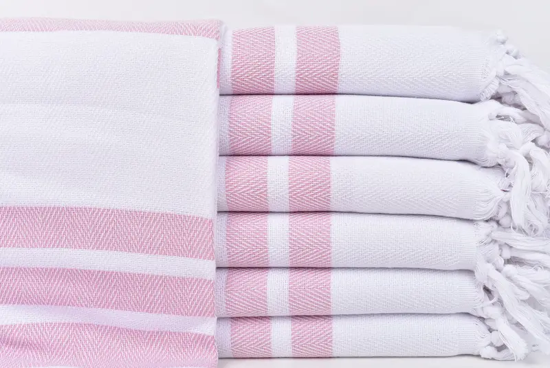 Embroidery Towel, 70x40 Cotton Herringbone Towel, Turkish Towel Beach, Peshtemal Towel USA, Gift Boxes Towel, Handmade Gift, Monogram Turkish Towel - 1