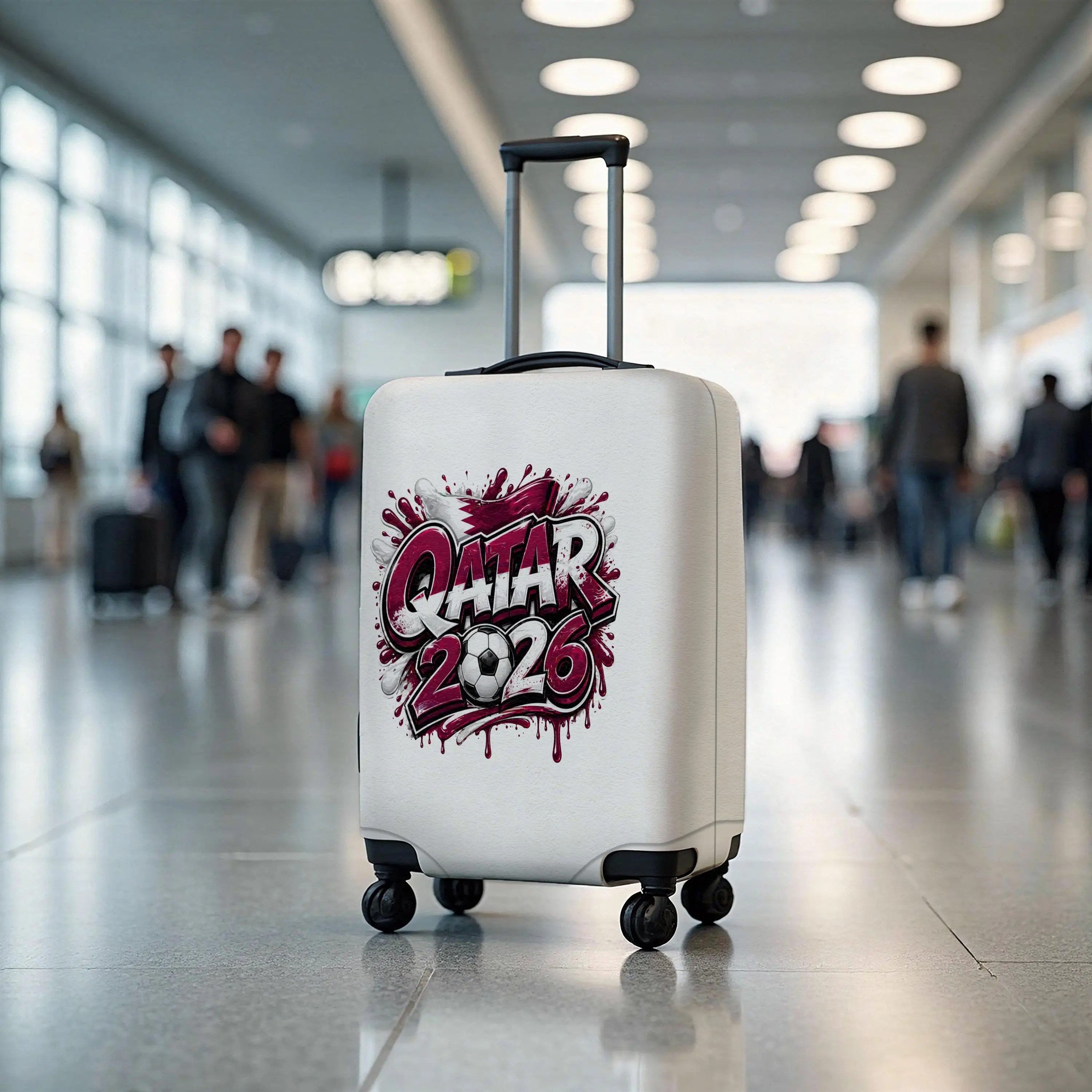 Katar-Fußball-Gepäckhülle, 2026-Fan-Kofferschutz, Sport-Reisehülle - 1