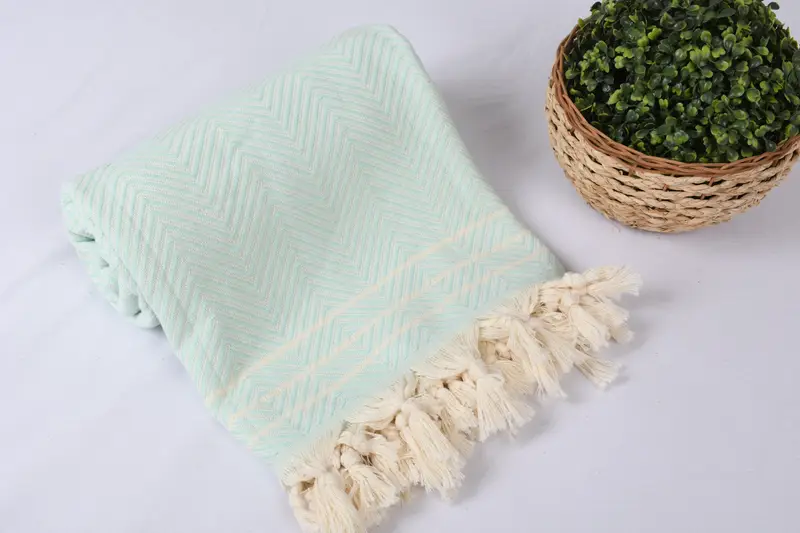 96x70 Cotton Diamond Towel, Housewarming Gift, Beach Wedding Favor, King Size Bedspread, Wedding Favors, Custom Wedding Gifts, Turkish Blanket Throw - 4