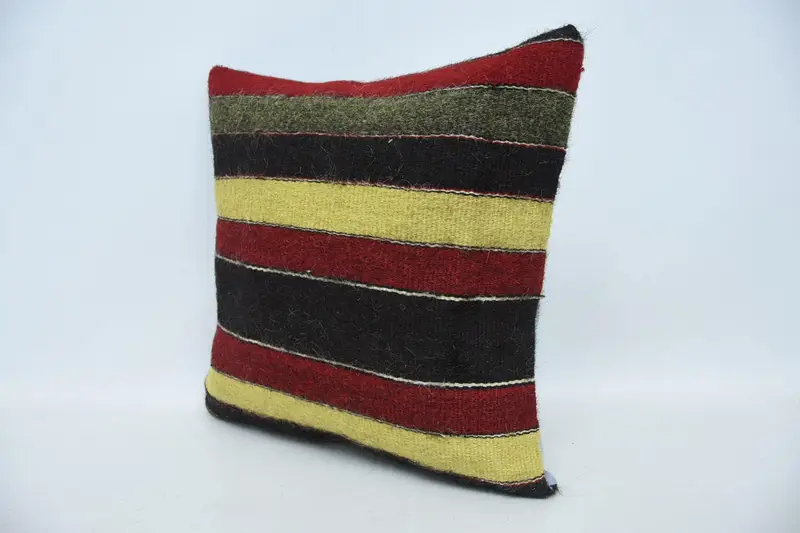 20x20 Red Cushion Cover, Pillow for Couch, Turkish Pillow, Pillow Sham, Pastel Cushion Cover, Turkish Kilim Pillow, Shabby Chic Pillow - 4