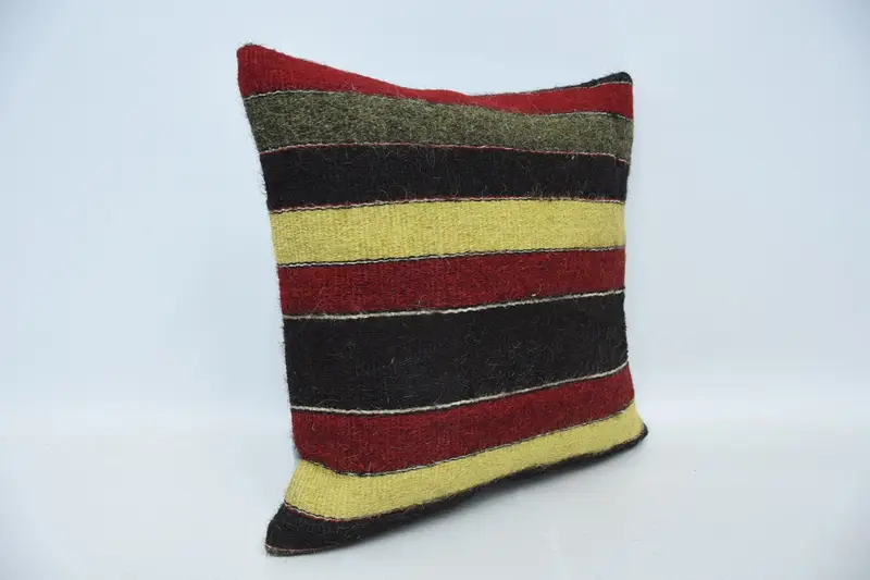 20x20 Red Cushion Cover, Pillow for Couch, Turkish Pillow, Pillow Sham, Pastel Cushion Cover, Turkish Kilim Pillow, Shabby Chic Pillow - 3