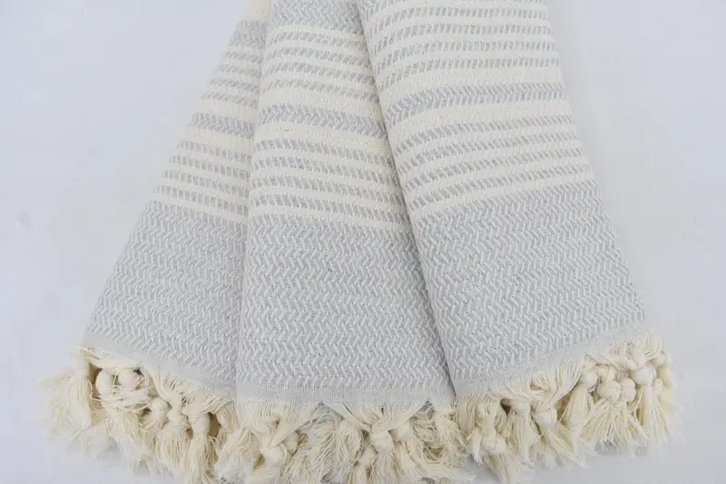 Turkish Towel USA, Memorial Gift, Quick-Dry Beach Towel, Housewarming Gift, Soft and absorbent Turkish towel, Soft towel, 70x40 Cotton Striped Towel - 5