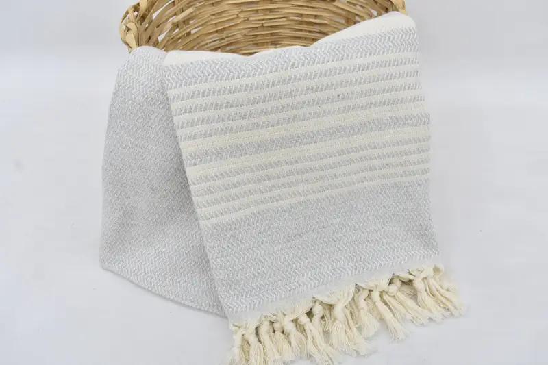 Turkish Towel USA, Memorial Gift, Quick-Dry Beach Towel, Housewarming Gift, Soft and absorbent Turkish towel, Soft towel, 70x40 Cotton Striped Towel - 8