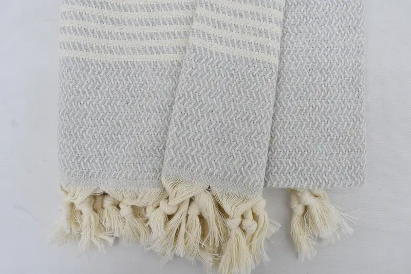 Turkish Towel USA, Memorial Gift, Quick-Dry Beach Towel, Housewarming Gift, Soft and absorbent Turkish towel, Soft towel, 70x40 Cotton Striped Towel - 6