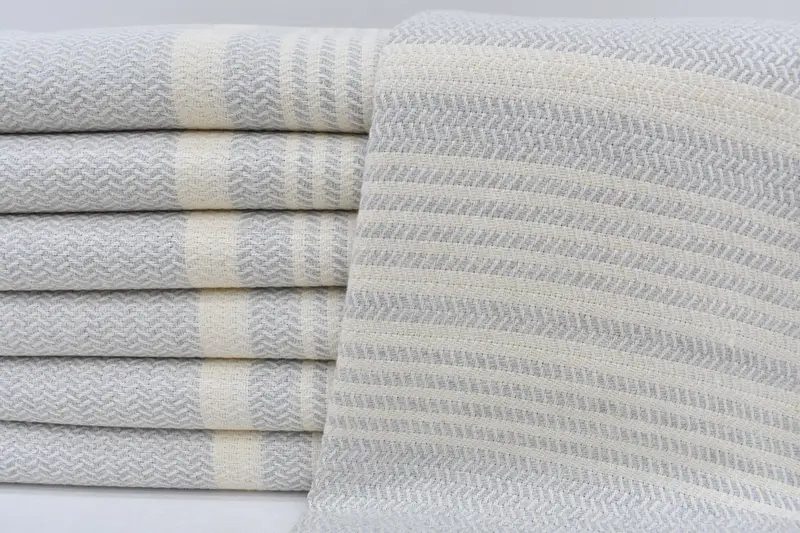 Turkish Towel USA, Memorial Gift, Quick-Dry Beach Towel, Housewarming Gift, Soft and absorbent Turkish towel, Soft towel, 70x40 Cotton Striped Towel - 3