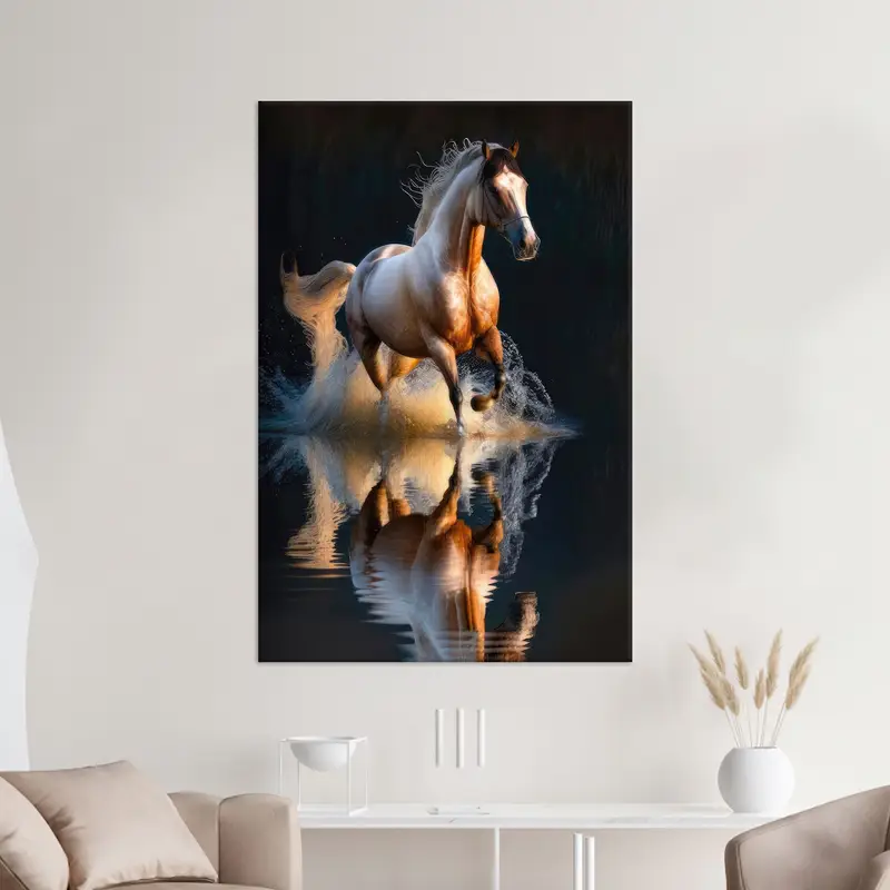 Horse Canvas, Horses Wall Decor, Canvas Art, Horse Lover Gift, Farmhouse Decor, Loft Home Decor, Man Cave Wall Art, Living Room Decor, - 1